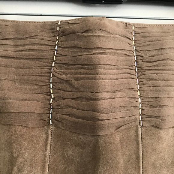 Anthropologie | June Suede Paneled Skirt - Picture 5 of 9